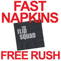 FAST Custom Printed Cocktail Napkins - BLACK - FREE RUSH SERVICE